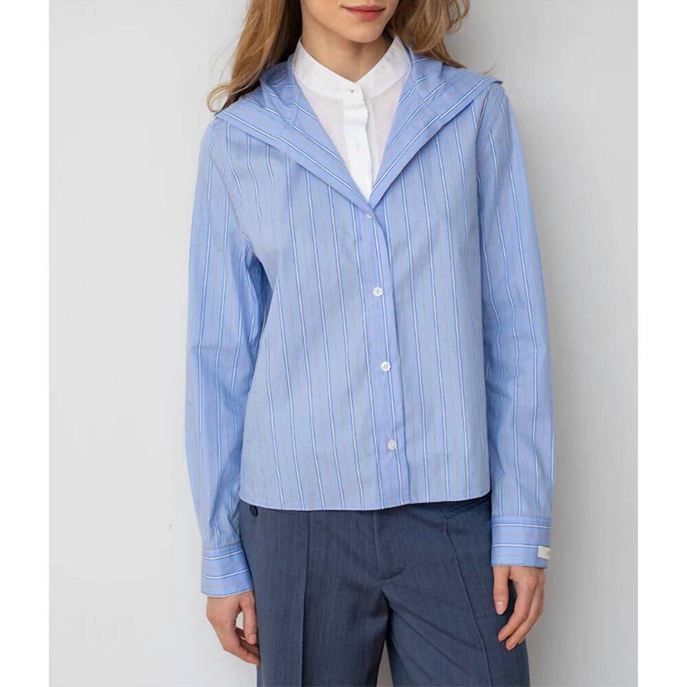 NEW WE-AR4 freestyle shirt in french blue stripe